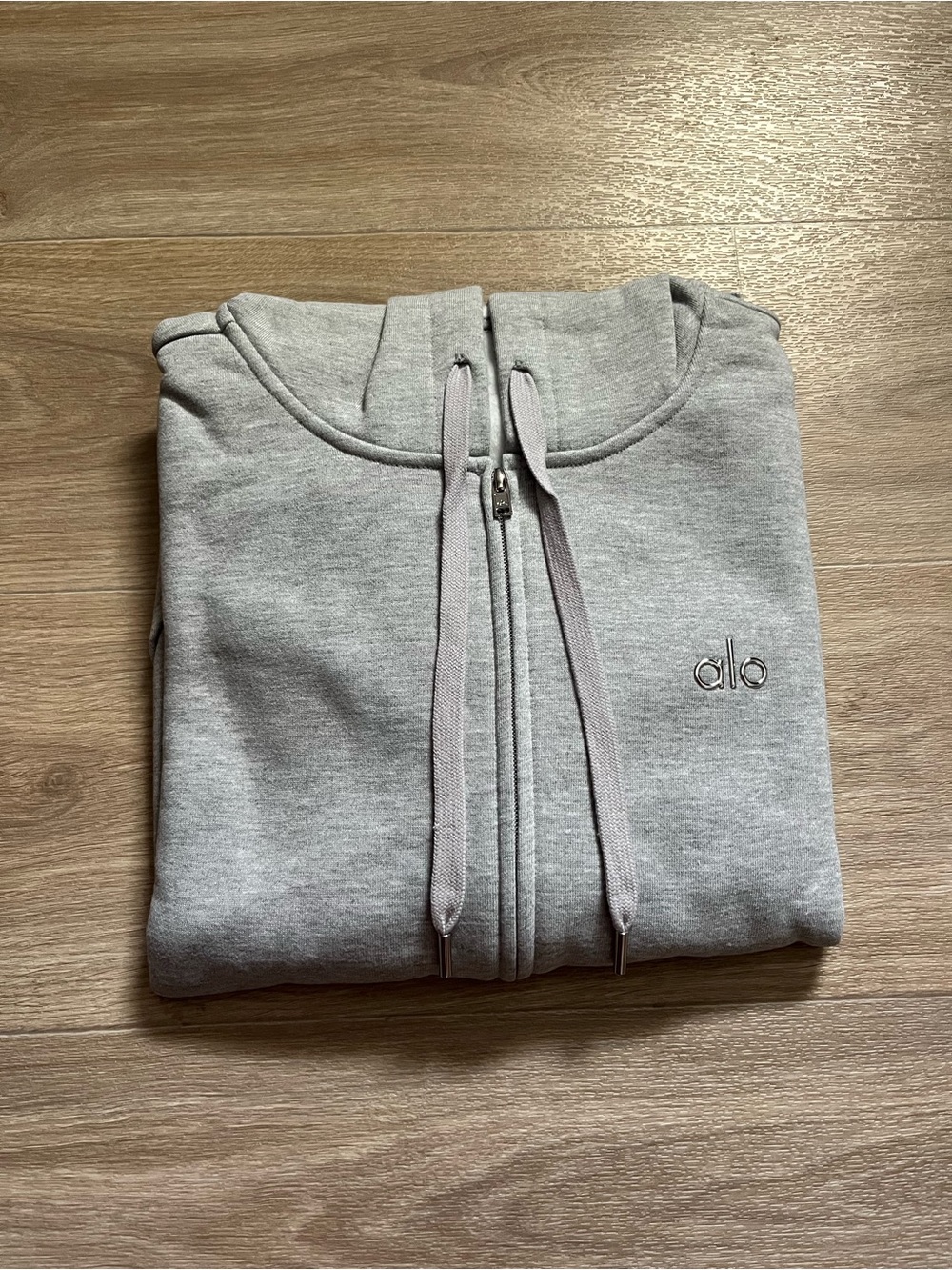 ALO Yoga Men's Full-Zip Grey Hoodie Sweatshirt - All Sizes XS - XL - Picture 8 of 8